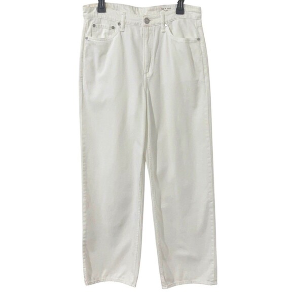 Rag & Bone Women's Featherweight Logan Mid-Rise Wide-Leg Jeans, Size 29 - Picture 5 of 14